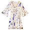 Nomad Sari Evil Eye Dress – White, Blue & Gold – Size L/XL