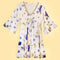 Nomad Sari Evil Eye Dress – White, Blue & Gold – Size M/L