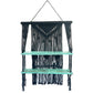 Black Macrame Hanging Shelves - Turquoise