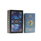 Blue Foil Tarot Card Set - Moon Face - with booklet
